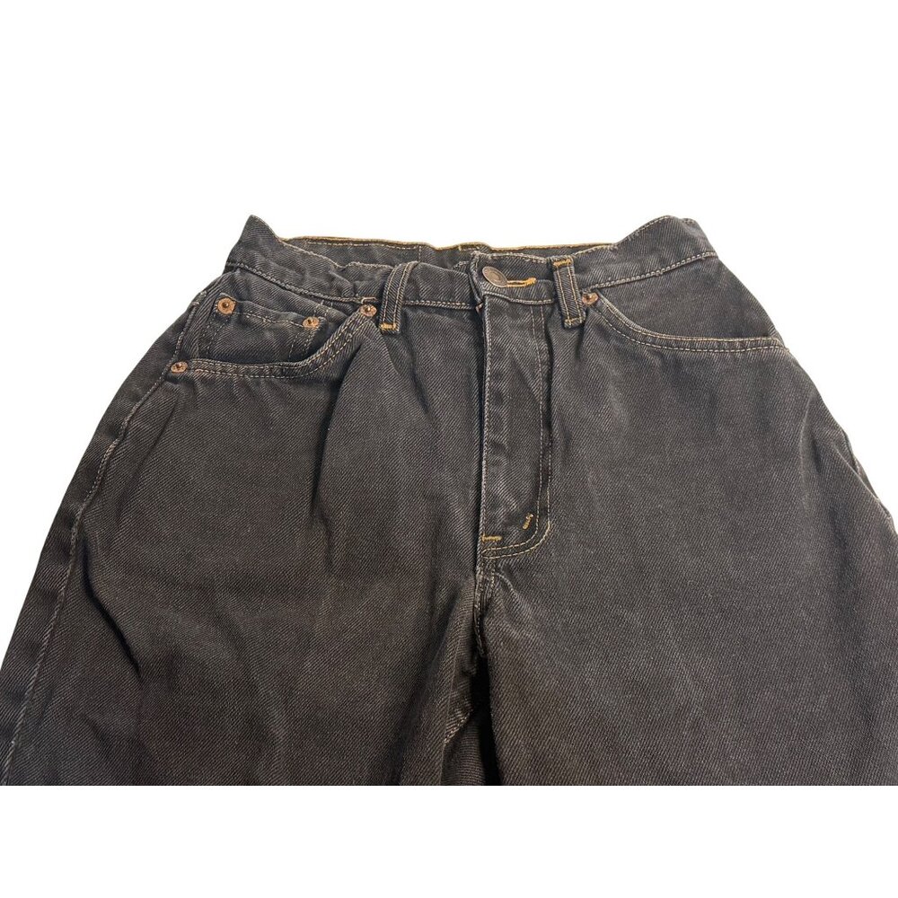 VTG LEVIS 509 28x34 Womens Black High Waisted Mom Denim Jeans Classic Streetwear - Picture 2 of 10
